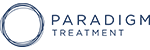 Paradigm Treatment logo with an illustration of multiple logos overlapping on the left