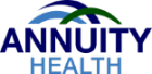 annuity health logo and an illustration of three half circles overlapping each other above the words